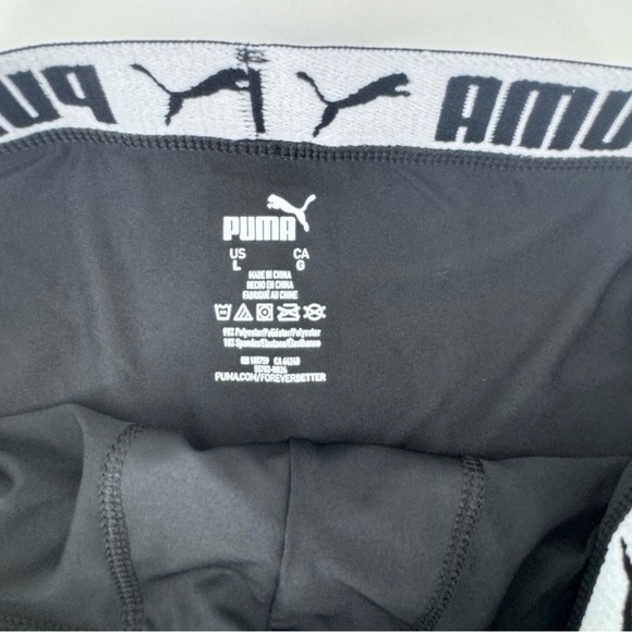 Puma Black Boxer Briefs with Elastic Logo Waistband - Picture 4 of 6